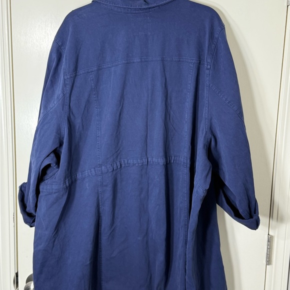 Torrid Navy Zip Up‎ Anorak Jacket Plus Size 6X - Picture 5 of 9